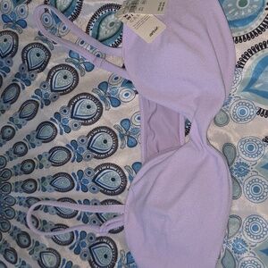 Aerie Lavender Bandeau Bikini Top